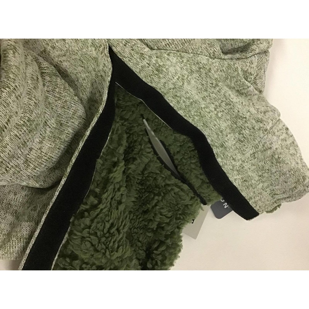 Large Polartec Fleece-lined Dog Coat, Sage Green - Picture 6 of 6